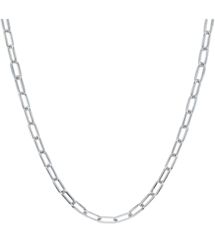 Savlano 925 Sterling Silver 5.5-6.5MM Boxed Anchor Link Necklace
